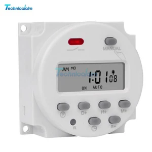 Programmable Digital Timer LCD Time Relay Switch 16A DC12/24V AC110V/220V - Picture 1 of 108