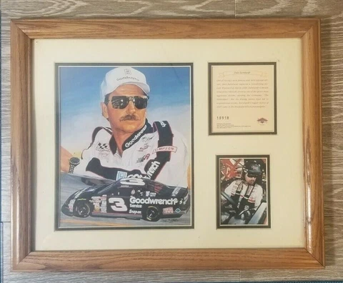 VINTAGE DALE EARNHARDT KELLY RUSSELL ACCOMPLISHMENT PLAQUE   YT30 Cover