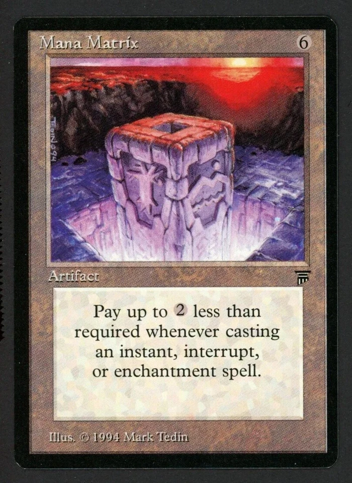 1x English Mana Matrix*** MTG Legends  MP - Image 1 of 1