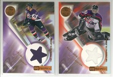 2001-02 UD CHL PROSPECTS JIRI JAKES JERSEY #J-JJ Game Used Brandon Wheat Kings