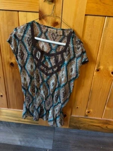 Wrangler western geometric blouse - Picture 1 of 5