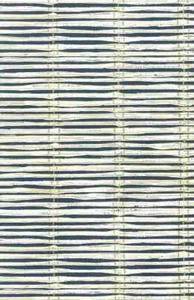 Blue Beige Striped Wallpaper White Gold KY753 Double Rolls - Picture 1 of 3