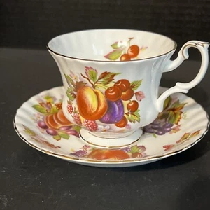 ROYAL ALBERT Fruit Design , Cup, And Saucer - Picture 1 of 8