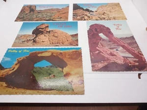 Vintage pre '75    Valley of Fire State Park Unposted Postcards Lot of 5 Natural - Picture 1 of 4