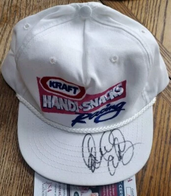 Vintage Autographed Dale Earnhardt Sr Hat Cap Kraft Racing Nascar Racing #3 JSA - Image 1 of 4