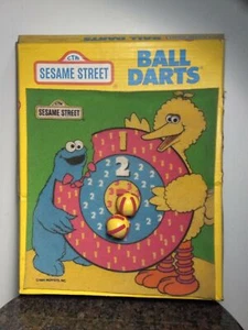 Vintage 1984 Sesamstraße Ball Dart Spiel - Bild 1 von 4