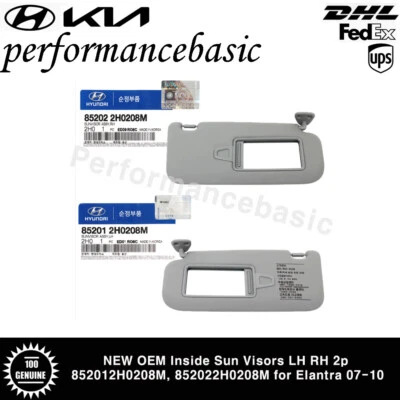 NUEVOS parasoles interiores OEM LH RH 2p 852012H0208M, 852022H0208M para Elantra 07-10 Foto 1 de 3