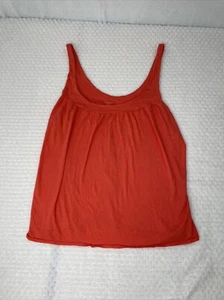 Victoria's Secret Cami Top Babydoll Med Naranja Modal Algodón Suave Acanalado - Imagen 1 de 7