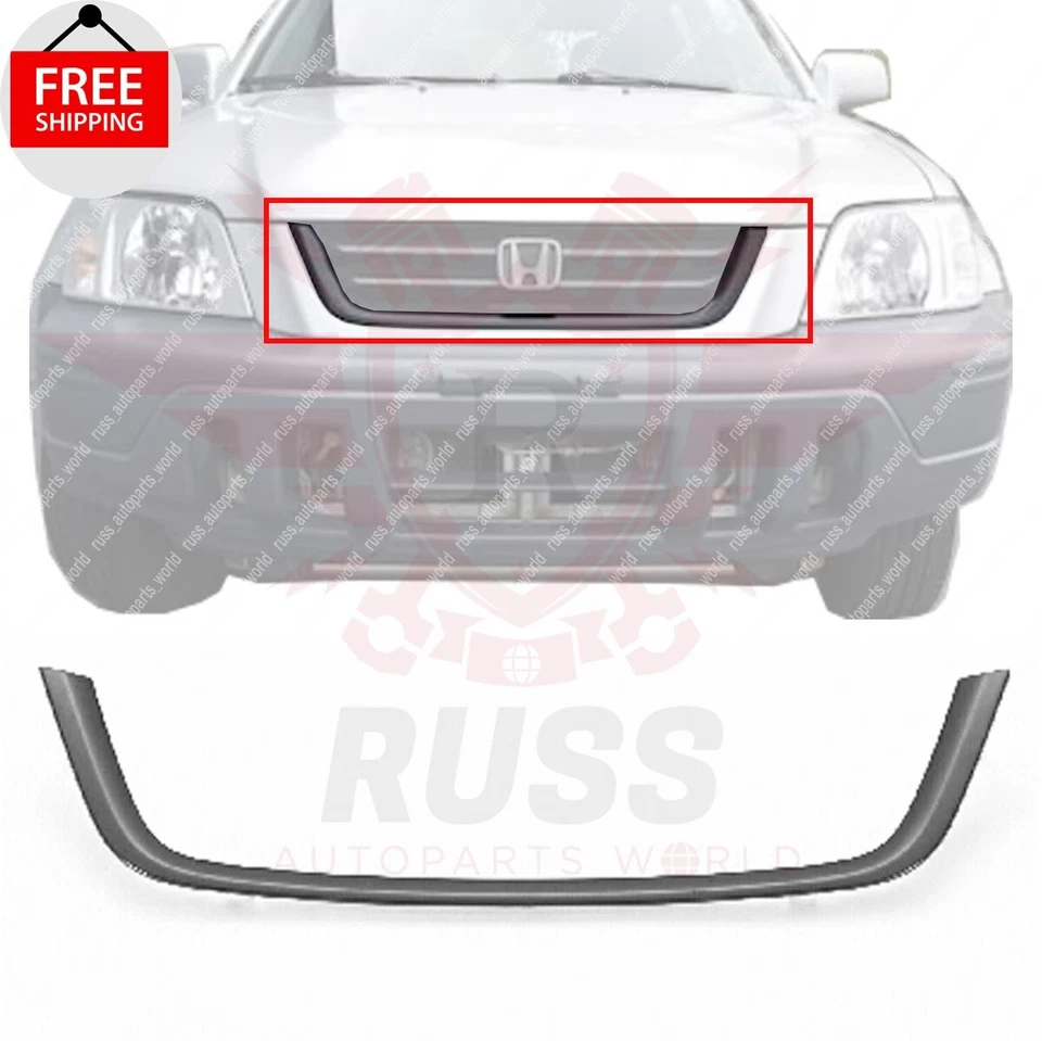 New  Front Lower Grille Trim Painted Black Fits 1997-2001 Honda CR-V HO1210108 Foto 1 de 4