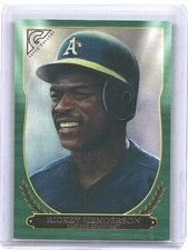 Rickey Henderson 2018 Topps Gallery Green Hall Of Fame Gallery #'d/250 #HOF-27