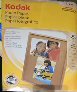 Photo Paper Kodak Gloss Photo Paper 8.5 x 11 - 25 Sheets NEW - Picture 1 of 2