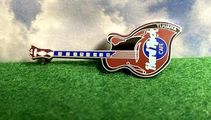 1999 HARD ROCK CAFE TIJUANA GUITAR PIN D’ANGELICO GUITAR PIN - Picture 1 of 2