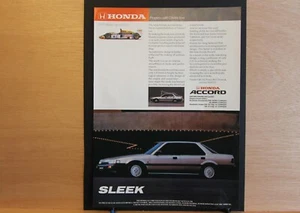 Original 1986 HONDA ACCORD sleek magazine advert frame-ready wall-art flat-pack - Picture 1 of 1