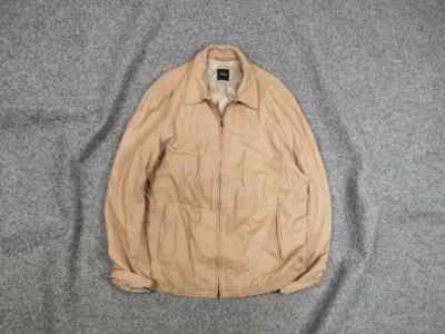 Vintage Hugo Boss Premium beige goat leather Men's Jacket - Image 1 of 4