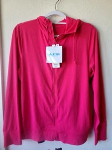 UNIQLO AIRism Mesh UV Protection Full-Zip Hoodie Womens XL Pink Rose Sun Jacket - Picture 1 of 6