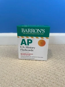 Barron's AP US History Flash Cards Test Prep Review College Advanced Placement - Picture 1 of 4