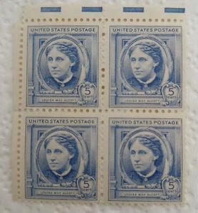 U.S - 1940 - SCOTT #862 - LOUISA M. ALCOTT - BLOCK OF 4 STAMPS - MNH - Picture 1 of 1
