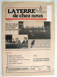 ANCIEN JOURNAL AGRICOLE LA TERRE DE CHEZ NOUS DU 27 JANVIER 1983 - Imagen 1 de 3