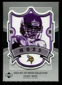 2003 Upper Deck UD Patch Collection Randy Moss Jumbo Souvenir Patch #RM - Bild 1 von 2