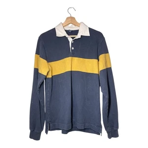 GAP Herren Rugby Shirt Größe S gestreift dunkelblau gelb weiß - Bild 1 von 4