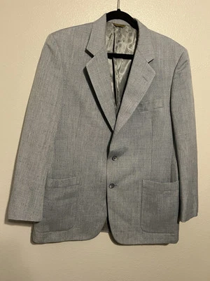 Jaqueta Casaco Esportivo Vintage Hart Schaffner Marx Christian Dior Masculina Cinza Azul 40 - Imagem 1 de 4