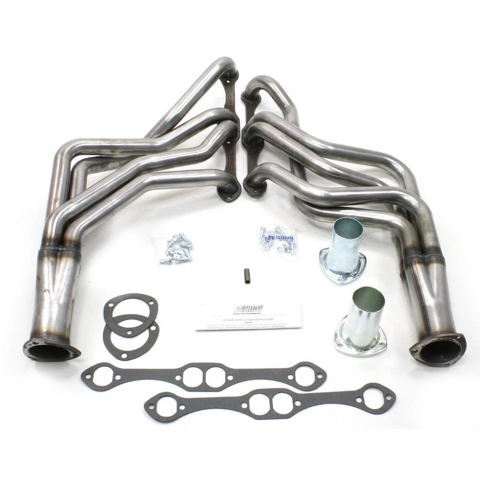 Patriot Long Tube Header 78-88 GM G Body 265-400 SBC 1 5/8" Primary 3" Collector - Image 1 of 4