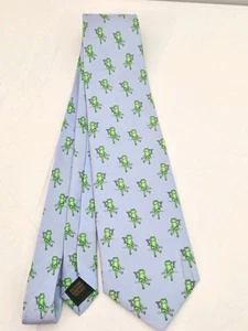 ALYNN NECKWEAR men's tie 100% Silk Toasting Frog Cocktail Party - Picture 1 of 8