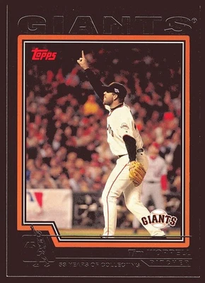 Tim Worrell San Francisco Giants 2004 Topps Black #38 SN /53 - Image 1 of 2