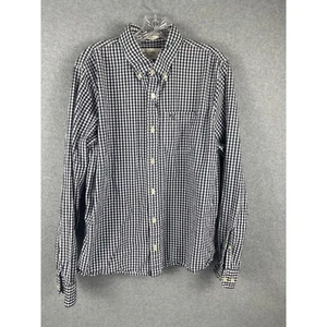 Abercrombie & Fitch Muscle Button Down Hemd Herren Gr. XL schwarz kariert Gingham - Bild 1 von 7