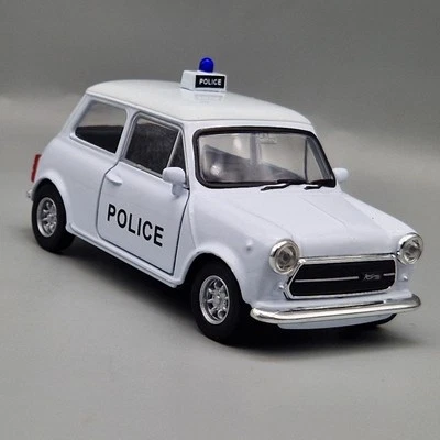 Mini Cooper Police Car Diecast Model Car 1/34 - New In Box by Welly - Image 1 of 4