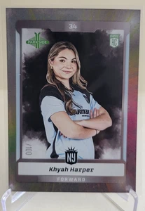Parkside NWSL 2025 VOL 1 KHYAH HARPER RC LÁMINA BRILLANTE #151 NJ/NY GOTHAM FC/100 - Imagen 1 de 2