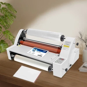 Laminatore a rullo caldo singolo + doppio lato display digitale macchina laminazione - Foto 1 di 20
