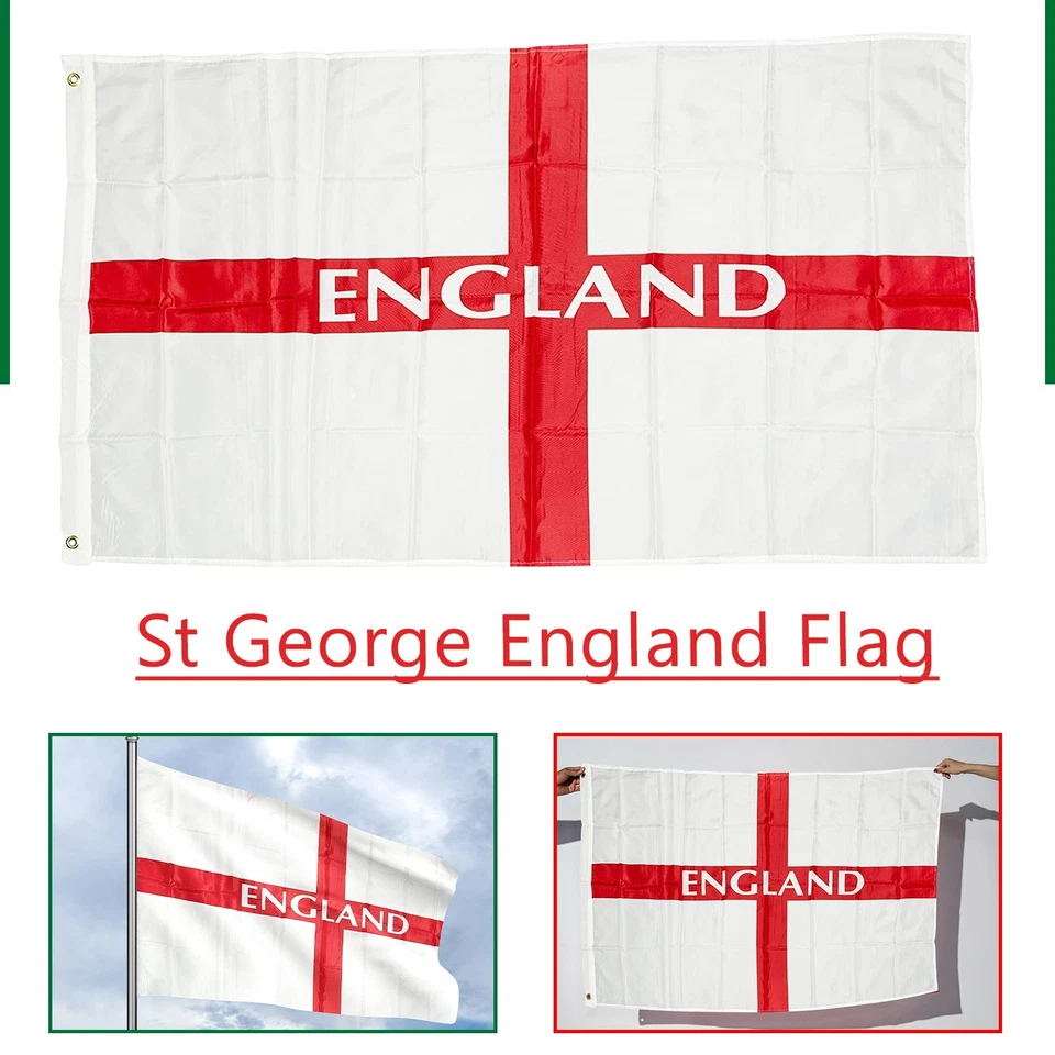 Inghilterra Bandiera Striscione SPORTS Coppa Del Mondo Rugby st Georges Croce - Immagine 1 di 1