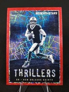 Derek Carr 2023 Panini Rookie & Stars #TH-21 Thrillers Lazer Saints - Picture 1 of 2