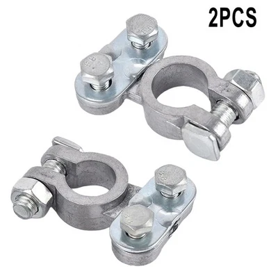 Rust Resistant Battery Clamps for Caravans Vans and Motorhomes Pack of 2 - Image 1 of 4
