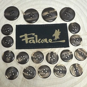 Falcone Anzug 19er Set braun 4-Loch Ersatzknöpfe - Bild 1 von 6