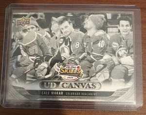 2024-25 Upper Deck Cale Makar Canvas All Star Skills #C396 Black And White - Picture 1 of 2