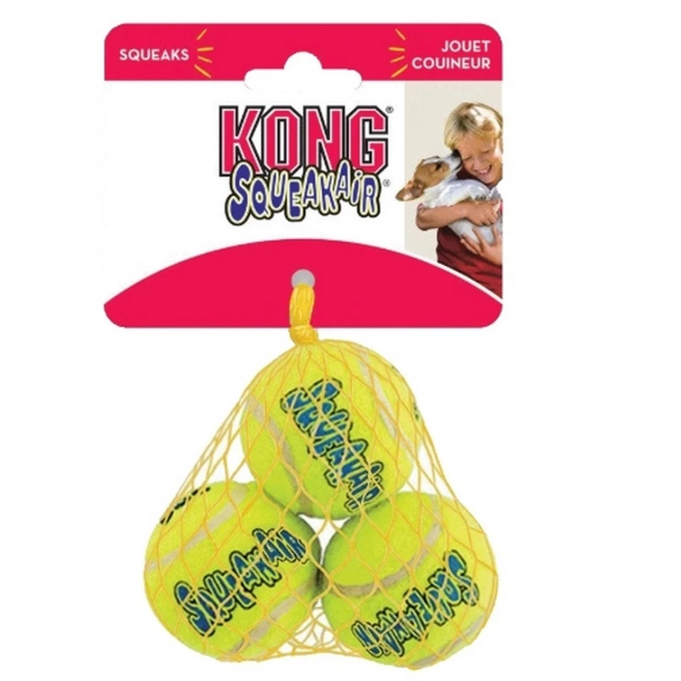 KONG AirDog Squeakair Tennisball und Quietscher S 3-Pack - Bild 1 von 2