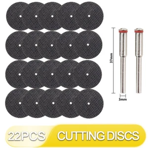 22pc Resin Cutting Resin Disc Cut Off Wheel Dremel Rotary Drill Tool 3mm Mandrel - Picture 1 of 9