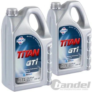 2x5L FUCHS TITAN GT1  FLEX 3 5W40 passend für MB 229.52 BMW LL04 ACEA C3 API SN - Bild 1 von 4