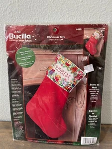 Bucilla Red Velvet Christmas Stocking Cross Stitch Kit New #84851 - Picture 1 of 5