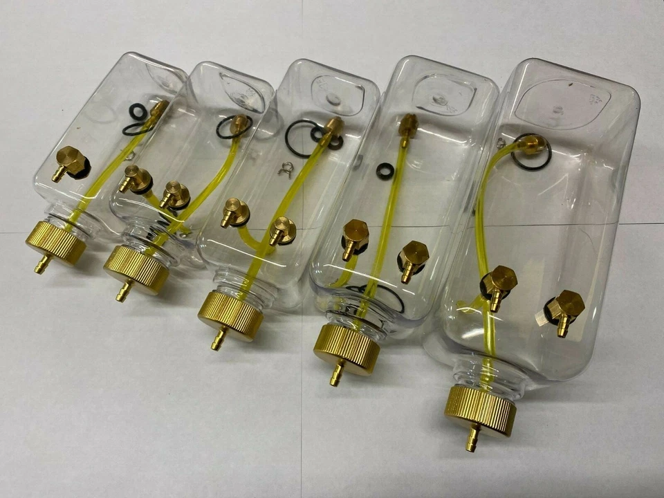 MacGregor transparente Benzintanks. 260ml - 1000ml. Inc Clunk und Kraftstoffrohr