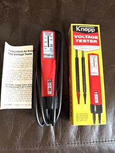 Knopp Inc K60 Voltage Tester 120v -600v AC DC New Old Stock Never Used Very Nice - Picture 1 of 9