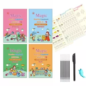 Magic Practice Copybook W/Magical Pen Number Tracing Book Children's Handwriting - Picture 1 of 11