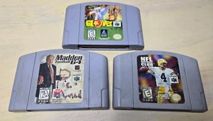 Glover Nintendo 64 N64 Games Lot Madden Football NFL Quarterback Club 99 - Picture 1 of 5
