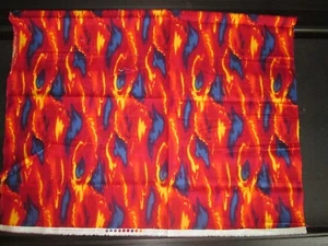 HOFFMAN Cotton Fabric - Red Yellow Blue - 28" - Picture 1 of 3