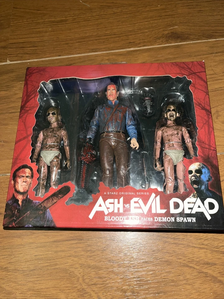 Bloody Ash VS Evil Dead Starz TV Series Action Figure NECA Demon Spawn Set