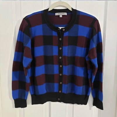 Foxcroft женщин кардиган свитер XTRA большой PET клетку опрятный Academia офис - Изображение 1 из 4