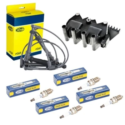 KIT CANDELE BOBINE E CAVI CANDELE PER FIAT MULTIPLA 1.6 BENZINA NATURAL POWER - Immagine 1 di 4