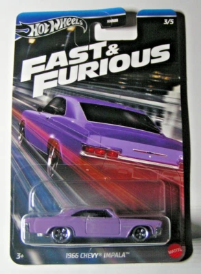 Hot Wheels - 1966 Chevy Impala - Fast & Furious Racing 2024 - HRW53 - Image 1 of 2